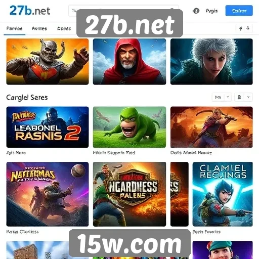 Análise da biblioteca de jogos do 27b.net